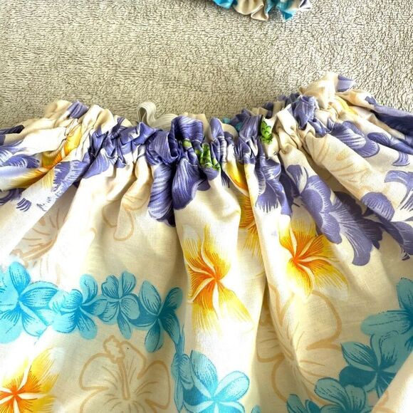 NWOT Baby girl Tropical 2pc Bandeau Top and Skirt - Picture 4 of 5